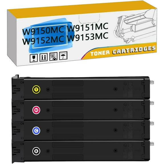 W9150MC W9151MC W9152MC W9153MC Toner Cartridges Compatible for HP MFPE78635DN E78625DN E78630DN Printers, High Yield 29,000 Pages