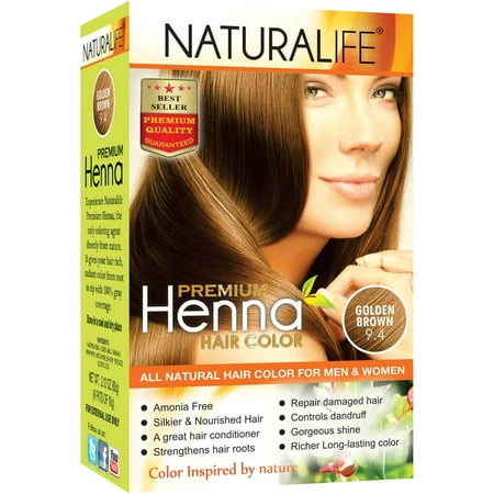 Naturalife Henna Natural Hair Color for Men Women, Golden Brown 9.4 Walmart.com Naturalife Henna Natural Hair Color for Men Women, Golden Brown 9.4 Walmart.com