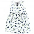 thumbnail image 5 of Hudson Baby Infant Girl Cotton Dress, Cardigan and Shoe 3pc Set, Blueberries, 3-6 Months, 5 of 5