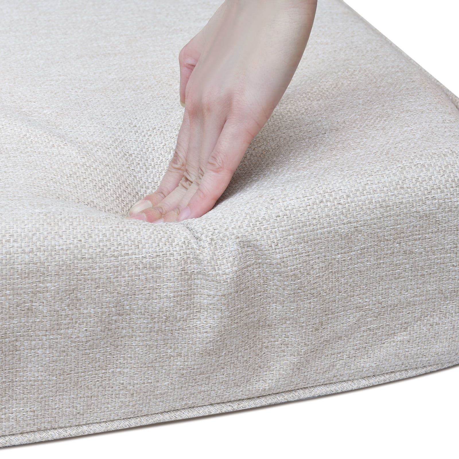 ATR ART to REAL 22" x 24" x 4.3" Outdoor Chair Deep Seat Cushion Set,Patio Furniture Replacement Cushion,Waterproof & Fade Resistant,Khaki