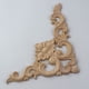 thumbnail image 2 of Limpieza de madera Esquina Floral Estatuillas de madera Artesanía Apliques de esquina Muebles de puerta de pared Miniaturas decorativas de madera, 2 of 6