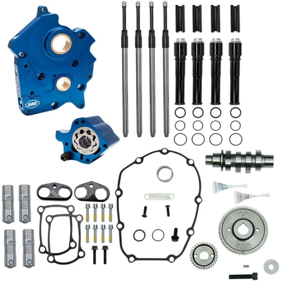 S&S Cycle 310-1013A 465 Gear Drive Camchest Kit - Gloss Black