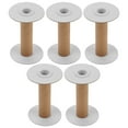 thumbnail image 1 of Shisuyan 5Pcs Wire Winding Spools Yarn Sewing Spools Practical Weaving Bobbins Craft Spools for Embroidery, 1 of 8