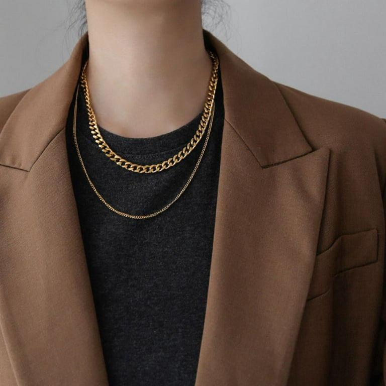Unique Retro Clavicle Chain Girls Gift Bare Chain Necklace Copper Gold  Snake Bone Chain V Shape Necklace Korean Style Necklace Women Choker  Necklace A GOLD 
