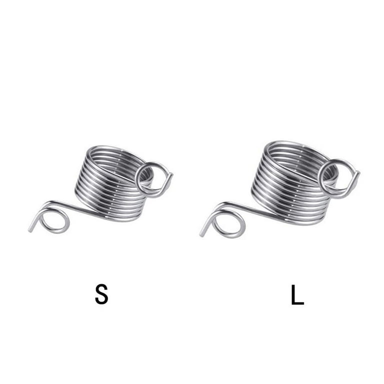 Yarn Guide Knitting Thimble, 2 Piece 2 Size Stainless Steel Coiled Knitting  Thimble Finger Ring For Knitting Crafts Accessories Tool - Jxlgv