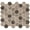 Oslo, variant on Terrain Walnut Brown 2-in. Honeycomb Wood Look Matte Glass Mosaic Wall & Floor Tile