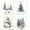 NO.00164, variant on Hieng Vintage Christmas Wall Art Decor Set of 4 Retro Winter Holiday Xmas Artwork Poster Christmas Tree Snowman Wall Decor for Home Farmhouse Bedroom Gallery Decorations Unframed