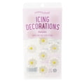 thumbnail image 4 of Sweetshop White Daisies Icing Decoration, 12 Piece Cake Decoration, 4 of 4
