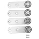 thumbnail image 4 of ColoMX 4 ruedas para puerta corredera: polea silenciosa para puerta de patio con alta capacidad de carga - Material antidesgaste para muebles y armarios, 4 of 7