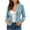 Light Blue, variant on ShomPort Women's Blazer Suit Open Front Cardigan Long Sleeve Jacket Casual Office Blazer