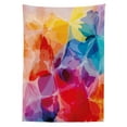 thumbnail image 3 of Ambesonne Floral Tablecloth Rectangular Table Cover, Abstract Creative Art, 52"x70", Multicolor, 3 of 4