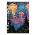 thumbnail image 7 of FORMRS 1-Subject Spiral Notebook 8" x 5" College Ruled 60 Refillable Sheet A5 Hard Cover, Psychedelic Jellyfish, 7 of 7