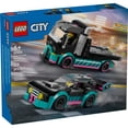 thumbnail image 3 of LEGO City Race Car and Car Carrier Truck Building Toys - Race Car Toys for Kids, Boys & Girls, Ages 6+ - Gift for Birthdays - 60406, 3 of 9
