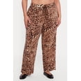 thumbnail image 3 of Women's Plus Size Leopard Print High Waisted Pull On Wide Leg Pants, 3 of 4