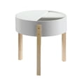 thumbnail image 4 of Mesa Auxiliar Redonda de Madera Acme Bodfish con Almacenamiento Oculto, 4 of 5