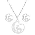 thumbnail image 1 of Xihbxyly Conjunto de Joyería de Moda, Elegante Collar de Clavícula, Impresionante Par de Pendientes, Accesorios Llamativos, Ideal para Bodas, Banquetes, Estilo Femenino, Exquisito Diseño de Aleación., 1 of 2