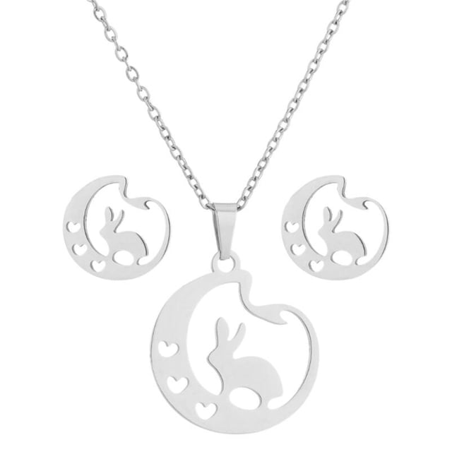 Xihbxyly Conjunto de Joyería de Moda, Elegante Collar de Clavícula, Impresionante Par de Pendientes, Accesorios Llamativos, Ideal para Bodas, Banquetes, Estilo Femenino, Exquisito Diseño de Aleación.