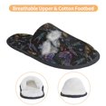 thumbnail image 3 of Fotbe Lavender Flowers Pantuflas Peludas para Mujer con Estampado, Zapatillas de Peluche, Zapatos de Invierno para Casa, Uso Interior y Exterior-Medium, 3 of 8