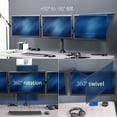 thumbnail image 4 of VIVO Triple Monitor Desk Mount, Heavy Duty Stand, Computer Screens up to 32", 4 of 8