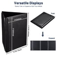 thumbnail image 4 of WeChef 5 pack 5"x7" Triangle Table Tent Restaurant Menu Holders 3 Side Trifold PU leather Drink Dessert for Bar Hotel, 4 of 10