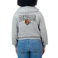 thumbnail image 5 of Women's WEAR by Erin Andrews  Heather Gray Cincinnati Bengals Speckled Fleece Cropped Full-Zip Hoodie, 5 of 5