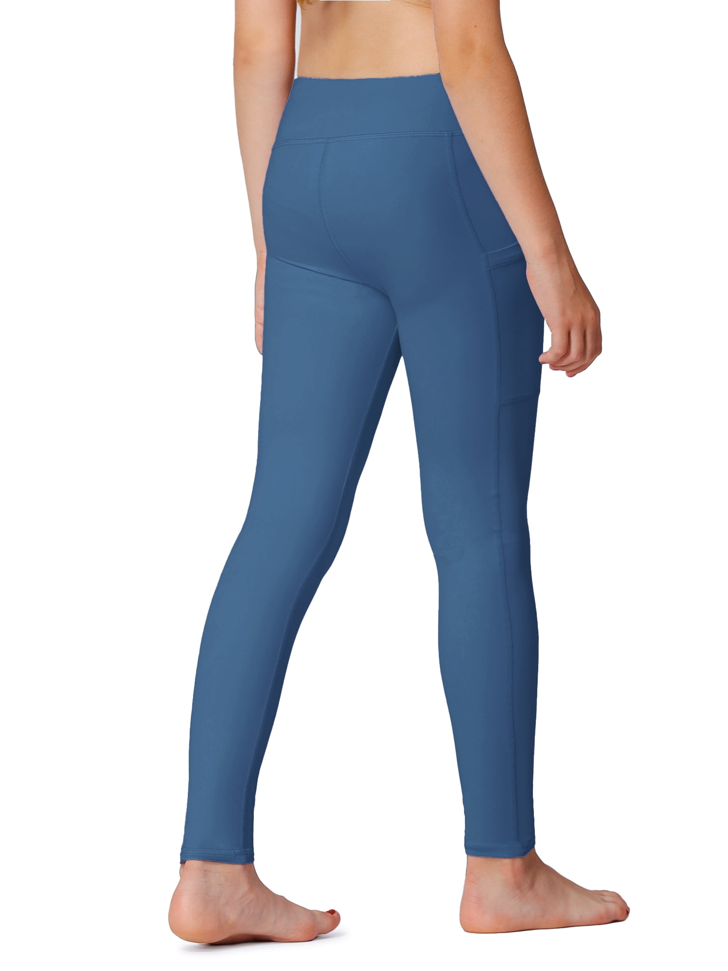 LAWOR Womens 2024 Yoga Pants, Teen Girls Flap Pocket Workout Leggings  Skinny High Waisted Running Pants Fitness Gym Pants Blue at  Women's  Clothing store