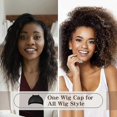 thumbnail image 3 of 6 Pcs Stocking Wig Caps Light Brown Wig Cap For Lace Front Wig, 3 of 5