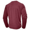 thumbnail image 5 of Maean Mens Long Sleeve Top V Neck Button Golf Shirts Pullover Basic Solid Color Outfits with Pockets, 5 of 6