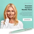thumbnail image 6 of Contours Rx Precision Tweezers – Needle Nose Stainless Steel Tweezer for Lids by Design Placement, Eyebrow Grooming & Lash Application – TSA-Approved, 3¾"/ 94mm 3inch, 6 of 8