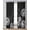 Black White, variant on White Dandelion Sheer Curtains 63 Inch Length 2 Panels Set for Living Room/Bedroom, Spring Flowers Botanical Vintage Black Kitchen Curtains Grommet Semi-Sheer Curtains Window Treatments 42"x63"x2