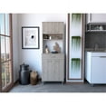 thumbnail image 2 of FM FURNITURE Bay 24"W Modern Engineered Wood Area Pantry in Light Gray, 2 of 8