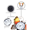 thumbnail image 3 of WONDER garden Thermometer Indoor Outdoor Patio Butterfly decor Waterproof Wall-Mounted Thermometer with Hygrometer Does not Require Any Battery, 3 of 8