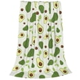 thumbnail image 2 of Balery Green Avocado Manta de Felpa Suave y Acogedora – Cobija de Franela Aterciopelada para Cama, Lavable y Cálida para Sofá, Mascotas, Transpirable-40"x30", 2 of 7