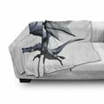 thumbnail image 3 of Dragon Soft Flannel Fleece Throw Blanket, Creature Flying Digital Effects Featured Wings Illustration, Cozy Plush for Indoor and Outdoor Use, 70" x 90", Charcoal Grey, by Ambesonne, 3 of 6