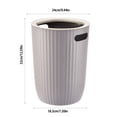 thumbnail image 3 of Papelera de Gran Capacidad para Uso Doméstico con Anillo de Presión para Baño, Aseo, Sala de Estar, Cocina, Dormitorio., 3 of 6