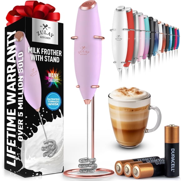 Batidor Milk Frother Zulay Kitchen Tornado con pilas