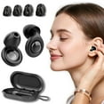 thumbnail image 1 of JARENGO 2025 Nouveaux Bouchons d'Oreilles pour Réduction de Bruit-32dB, Protection Auditive Réutilisable en Silicone Flexible pour Dormir, Concerter, Travailler, Étudier, Sensible au Bruit (Noir), 1 of 7