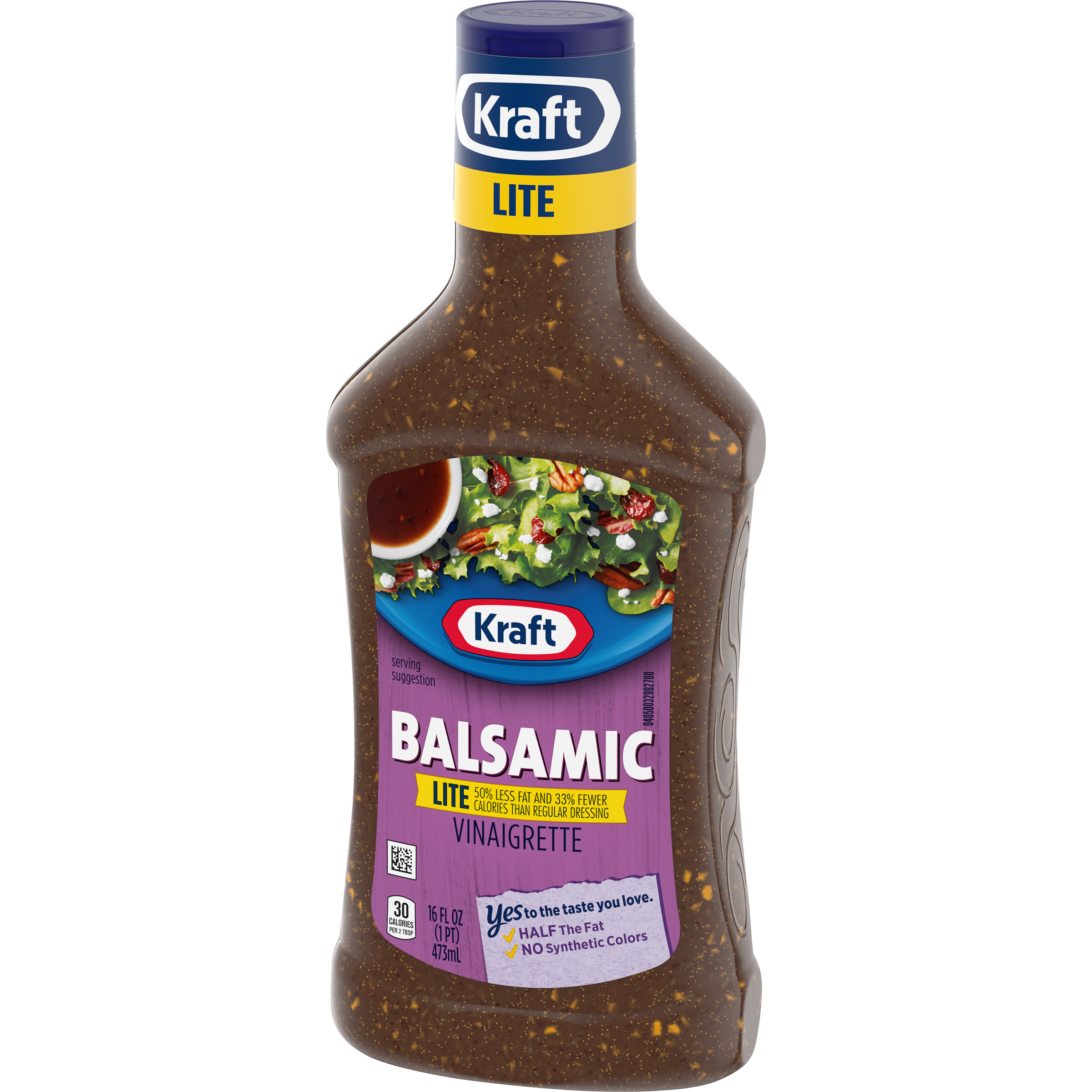 Kraft Balsamic Vinaigrette Lite Salad Dressing, 16 fl oz Bottle - image 5 of 9
