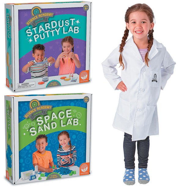 MindWare Science Academy Junior labs Set of 2 & Lab Coat Make your