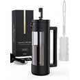 thumbnail image 2 of French Press Coffee Maker 12/21 oz, Camping French Coffee Press Glass, Heat Resistant Thickened Glass Coffee Press, 100% Prensa Francesa, Rust-Free an, 2 of 5