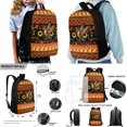 thumbnail image 2 of ZUXONGSY Aztec Hummingbird Sunflower Print Backpack Set for Girls Boys, Lightweight Kids Schoolbag Bookbags 4 In 1 School Bags with Lunch Box Pencil Case and Water Bottle Holder, 2 of 6