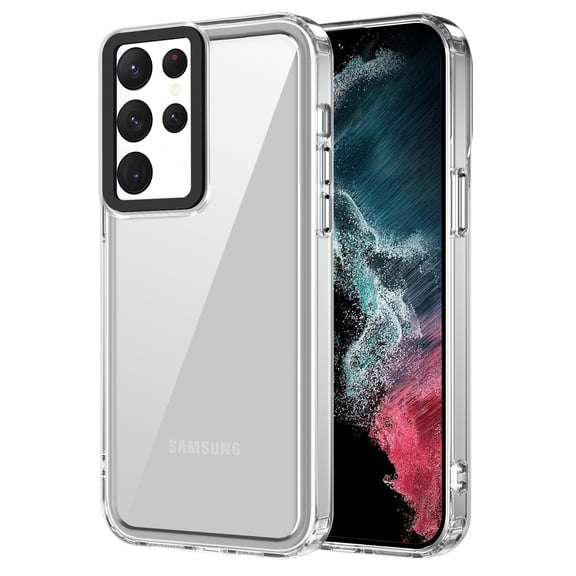 Allytech Crystal Clear Case for Samsung Galaxy S22 Ultra, [Support Wireless Charging] [Military Grade Protection], Ultra Slim Lightweight Anti-Yellowing Shockproof Cover Case - Clear