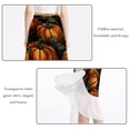 thumbnail image 2 of Pumpkin Stylish Chiffon Summer Dress with Polyester Straps for Women's Beach Dresses, 2 of 6