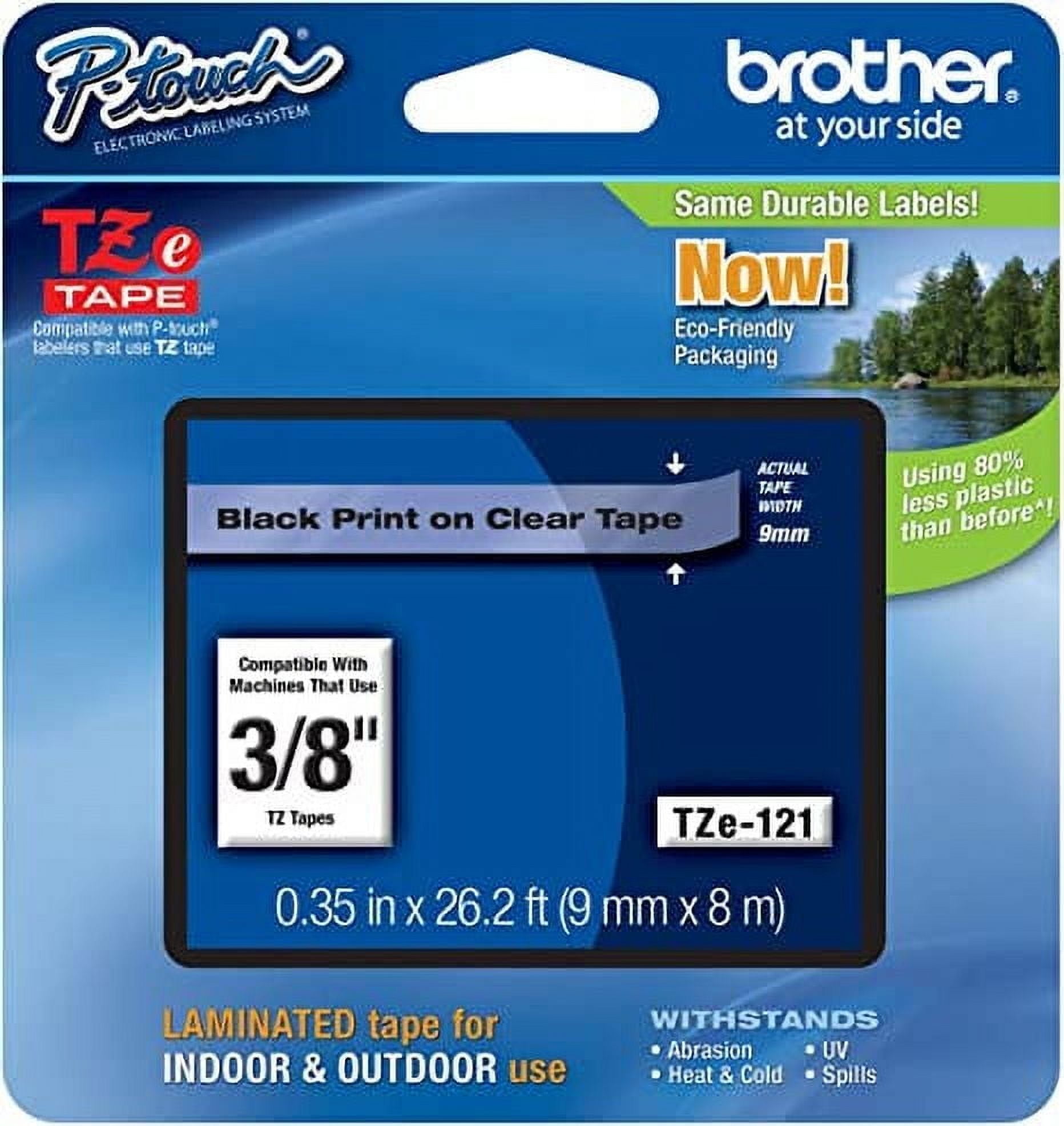 Etiquetas Adhesivas 12mm Cintas Etiquetas Brother DK-22214 - 5 Rollos 12mm X 30m Negro Sobre Blanco DK-22214 Compatible QL Series