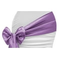thumbnail image 1 of 10 Pieces, Taffeta Chair Sash/Tie Approx. 7" W x 108" L Material: Taffeta - Victorian Lilac, 1 of 1