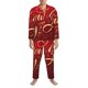 thumbnail image 3 of Balery Happy New Year2 Pijama para Hombre de Dos Piezas con Manga Larga, Conjunto de Dormir y Descanso Suave con Bolsillos-Large, 3 of 7