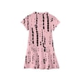 thumbnail image 4 of CCRFTGI Girls Polo Dress Size 7 Back To School Short Sleeve Uniform Cute Polka Dots Pleated Flare Skater Polo Dresses Summer Button Collared Picque Polo Dress Pink 7-8 Years, 4 of 5