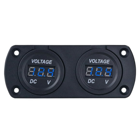 Yeacher Car Voltmeter LED Dual Digital Display Voltage Gauge 6-35V for 12/24V Car Truck SUV