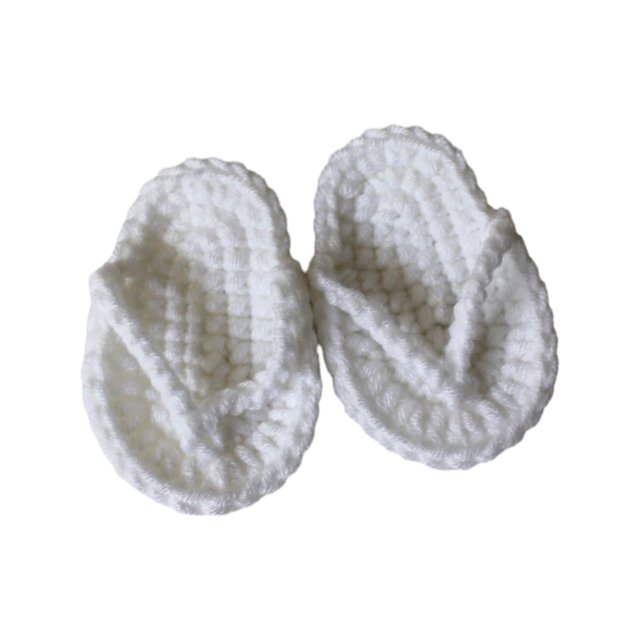 Zapatillas para bebés, accesorios para recién nacidos, decoración pequeña, zapatos sólidos y acogedores hechos a mano para niños y niñas Blanco perfke zapatilla foto prop
