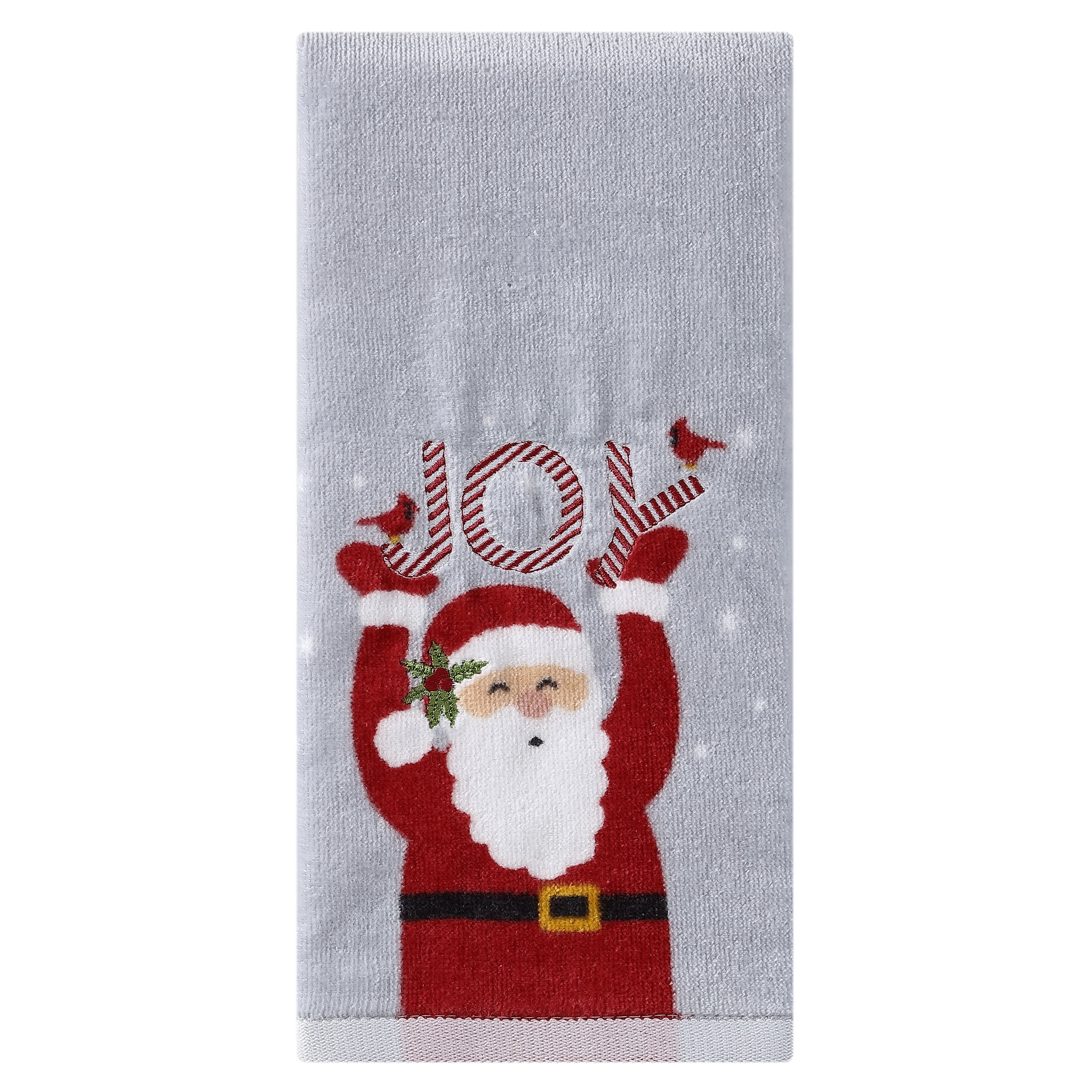 Holiday Time, Snow Much Fun 2-Pack Holiday Hand Towel Set, Blue, 15 x 25,  2 Pack 